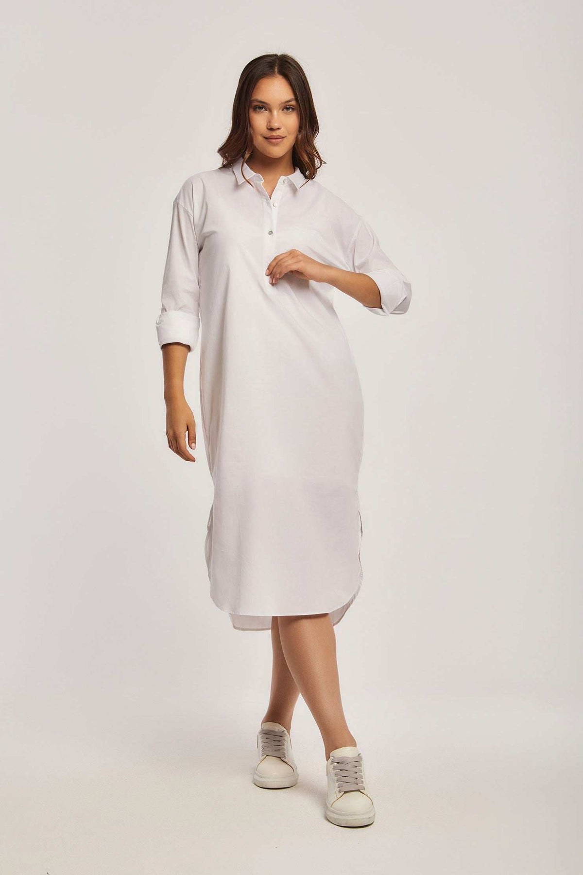 Women Regular Fit Dress - White