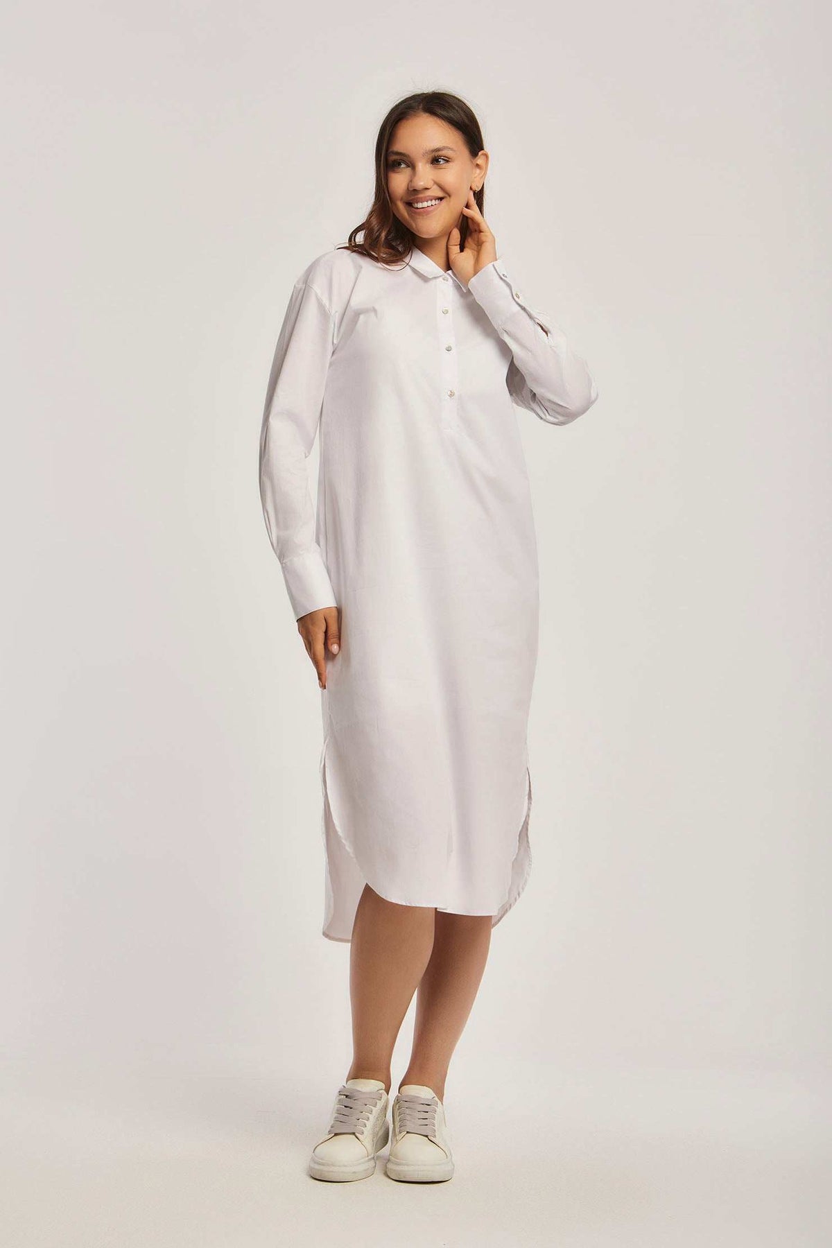 Women Regular Fit Dress - White