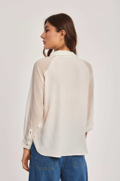 Women Regular Fit Blouse - White