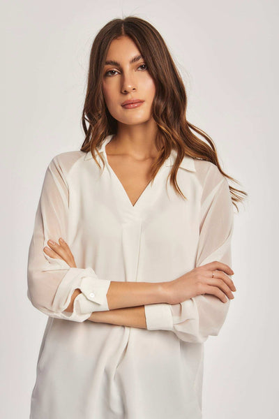 Women Regular Fit Blouse - White