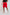 Dalydress men's red printed shorts with side pockets, paired with white sneakers