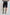 Dalydress men's black printed shorts, back view, paired with striped t-shirt and sneakers