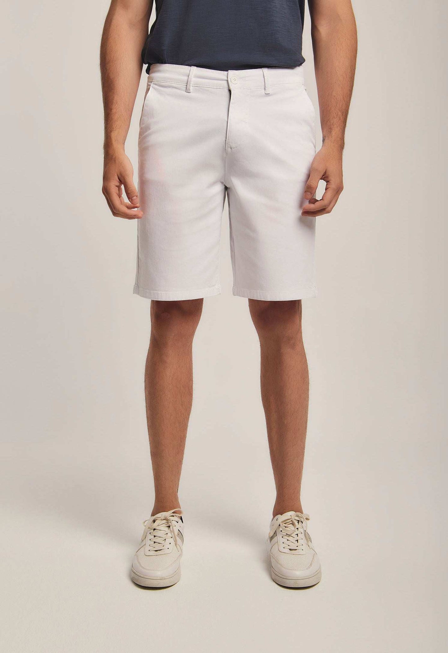Men Regular Fit Shorts - White