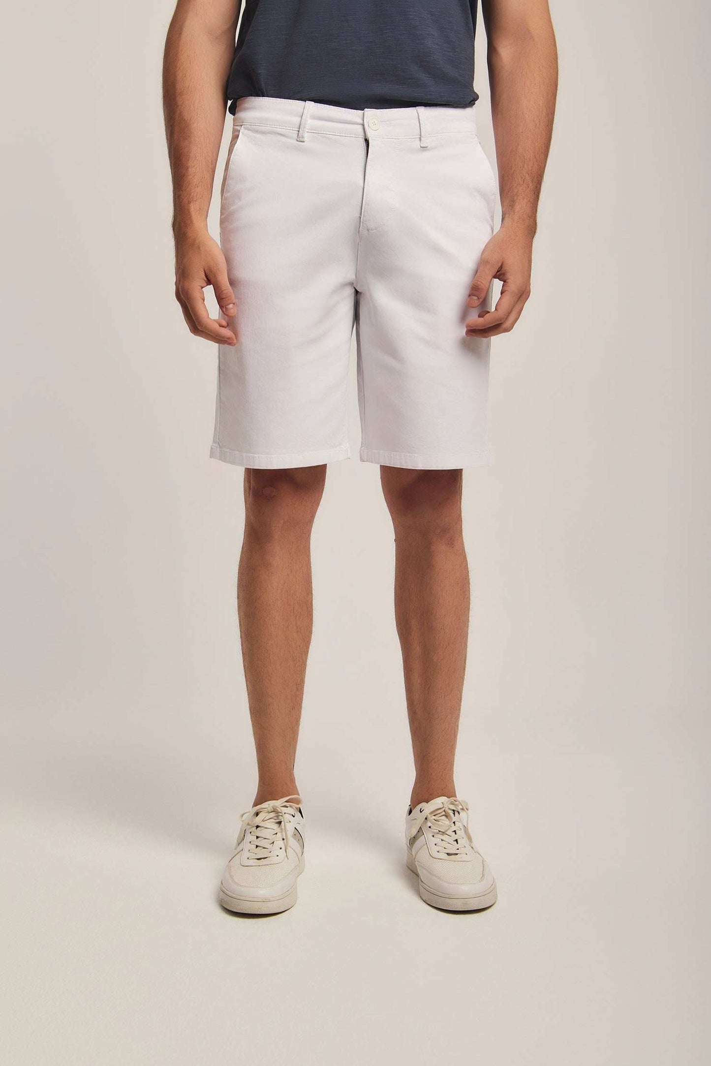 Men Regular Fit Shorts - White