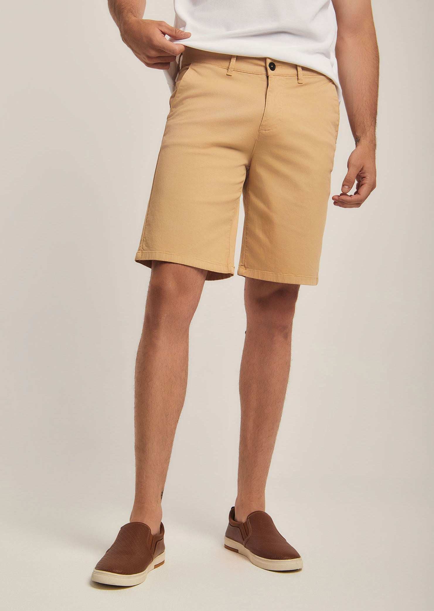 Men Regular Fit Shorts - Brown