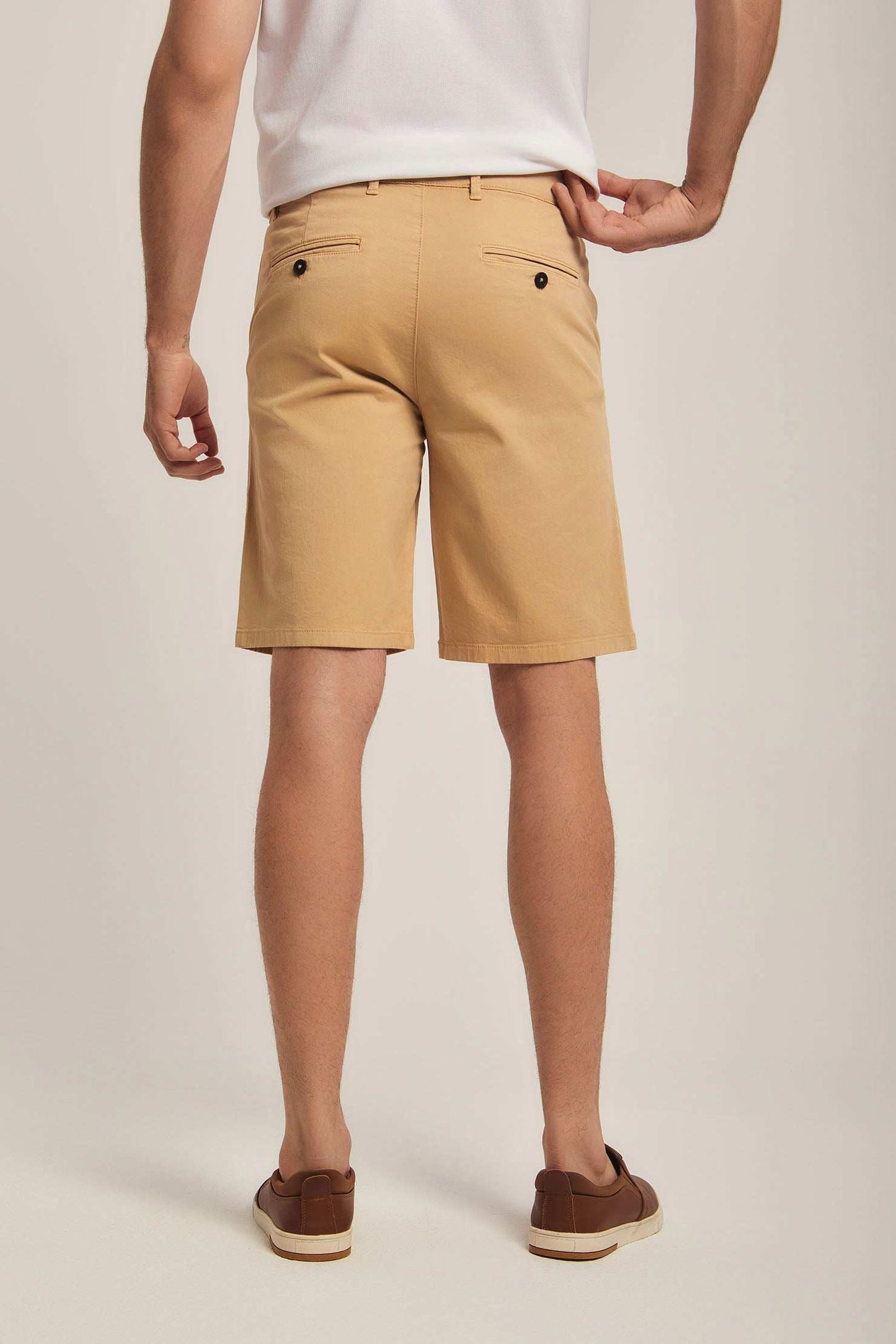 Men Regular Fit Shorts - Brown