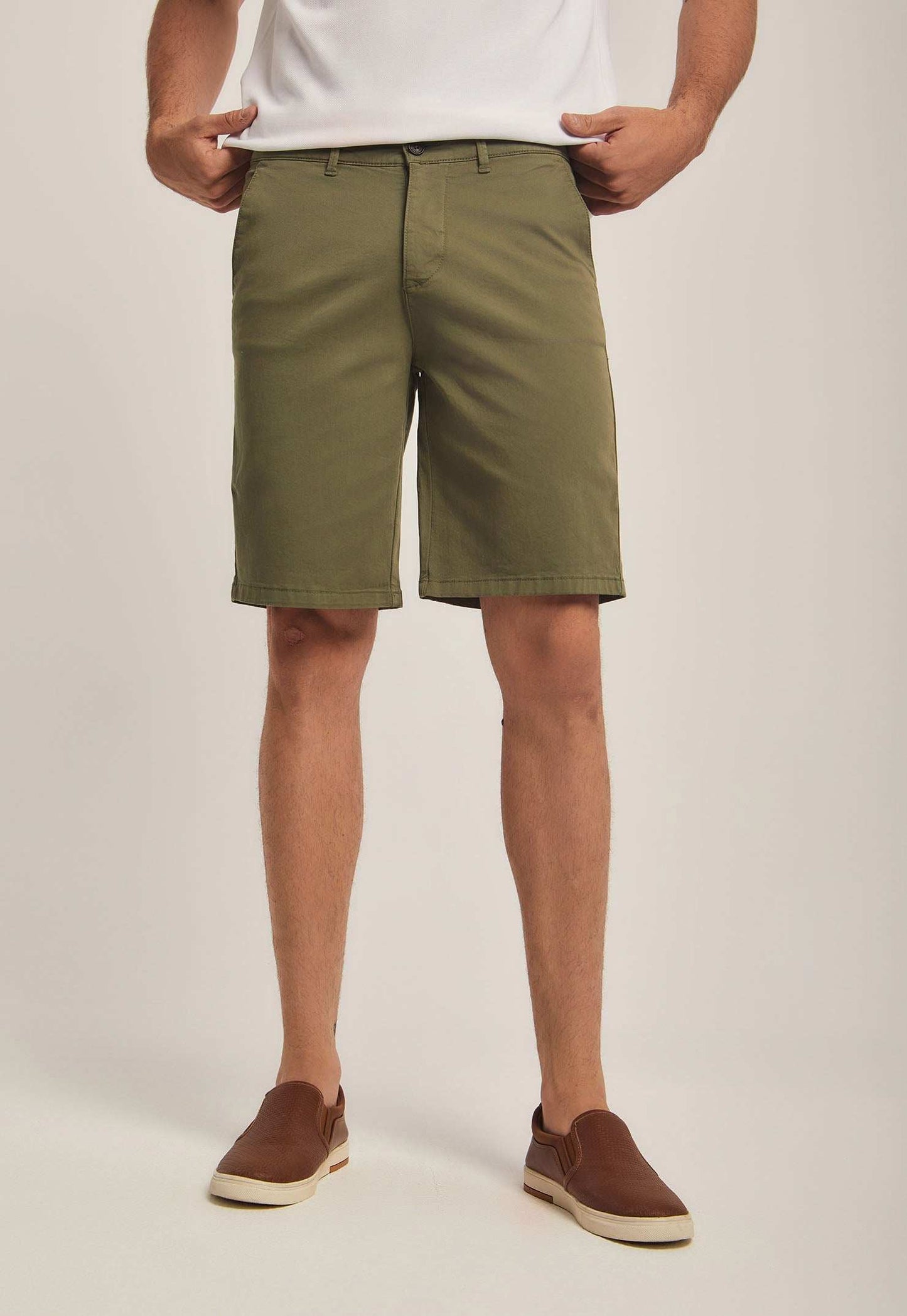 Men Regular Fit Shorts - Green