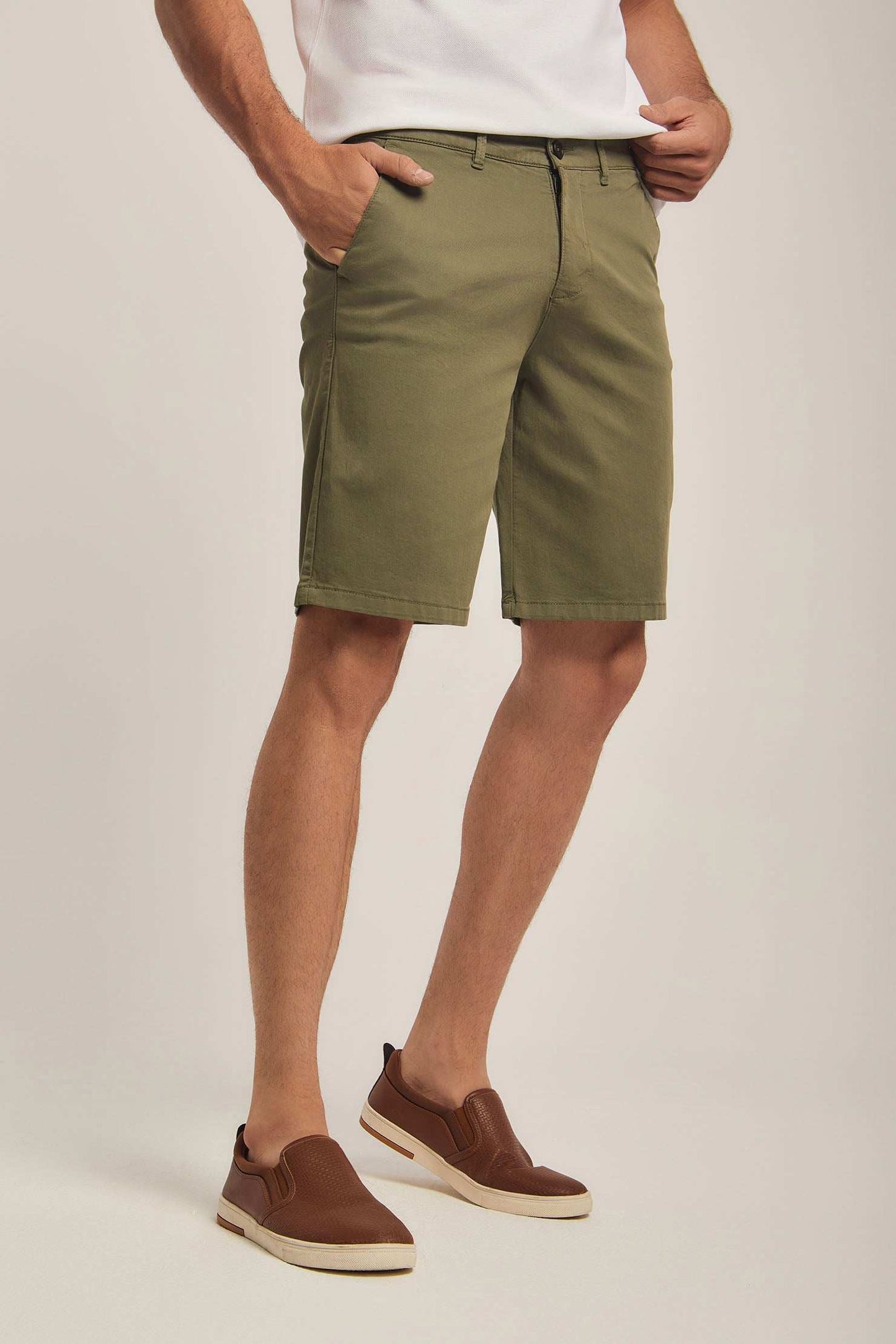 Men Regular Fit Shorts - Green