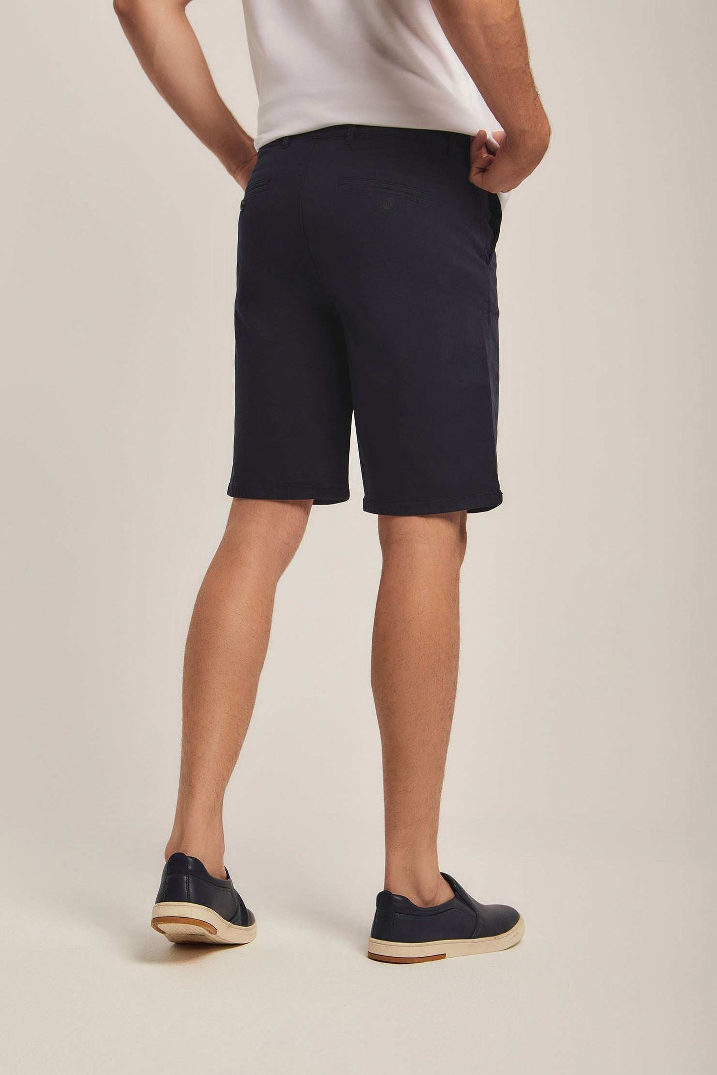 Men Regular Fit Shorts -  Navy