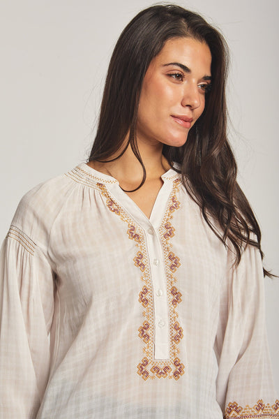 Women Regular Fit Blouse - Off White