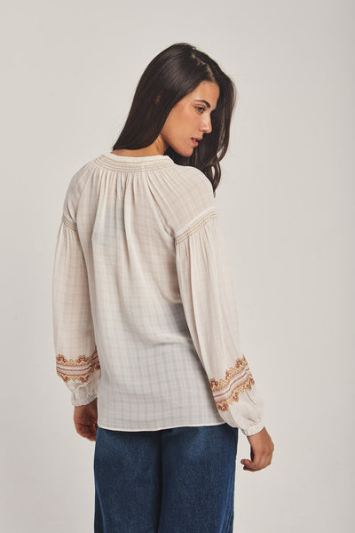 Women Regular Fit Blouse - Off White