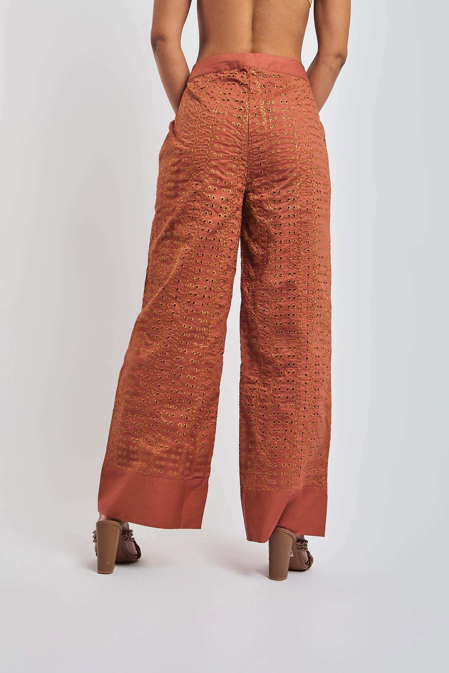 Women Regular Fit Pant - Orange