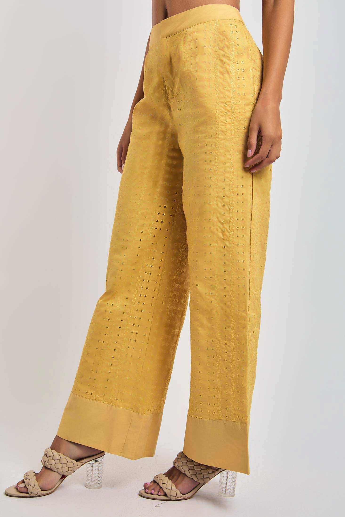 Women Regular Fit Pants Brown