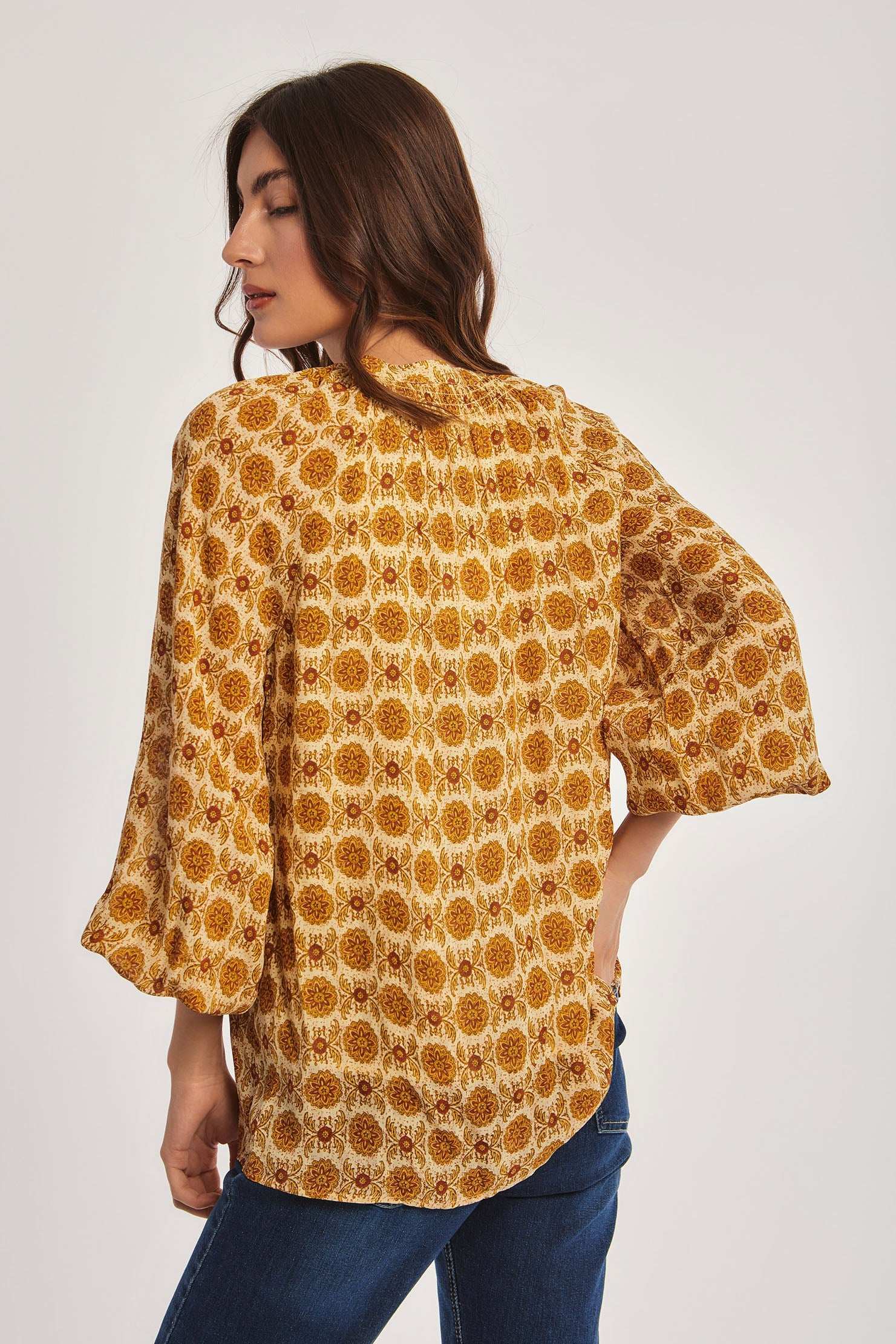 بلوزة نسائية عادية - خضراء