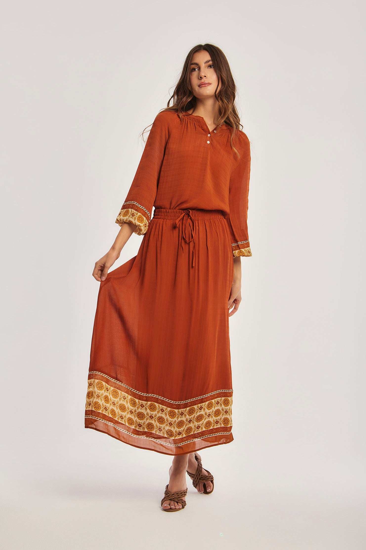 تنورة نسائية عادية - متعددة الألوان