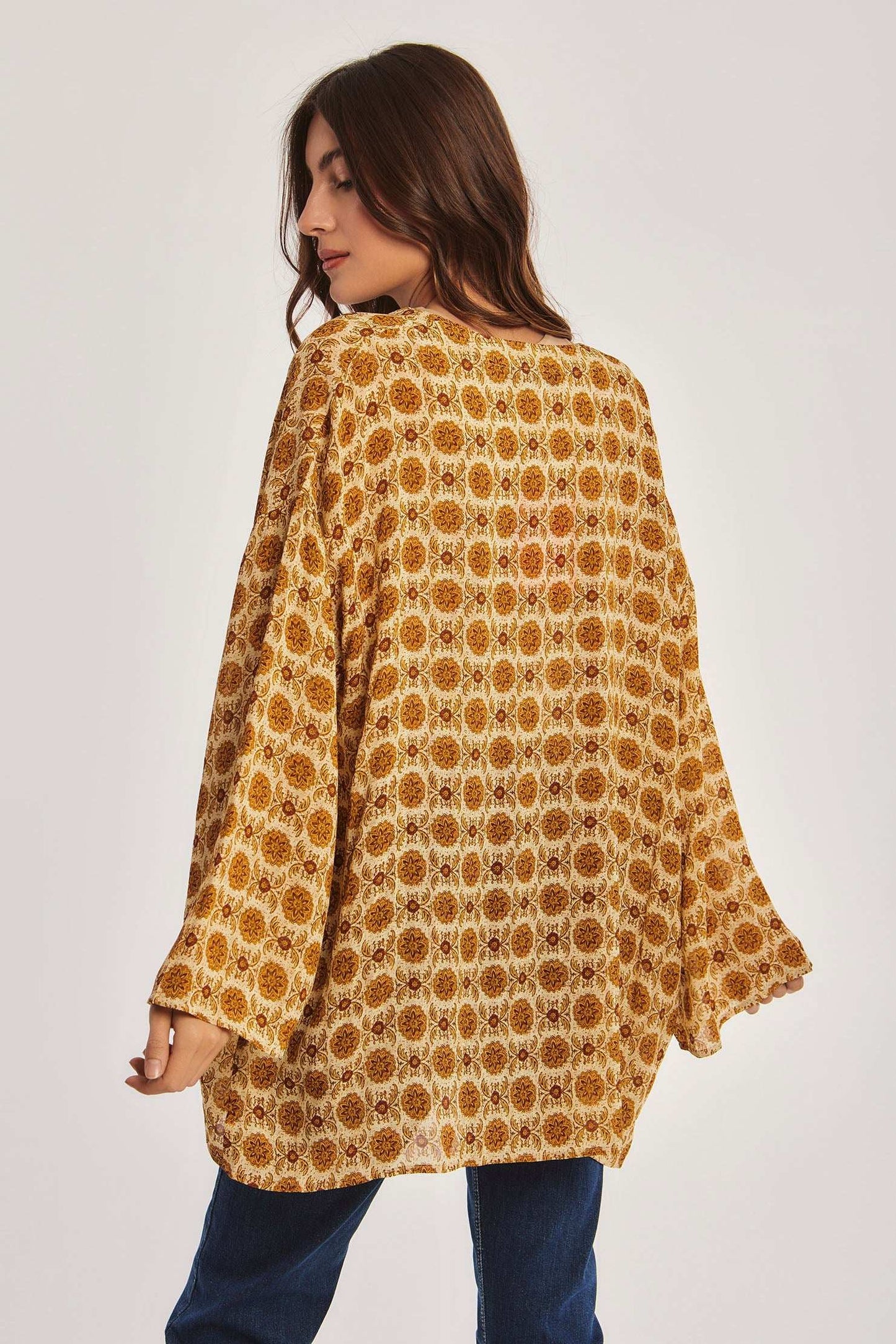 Women Regular Fit Kimono - Multicolorcolor