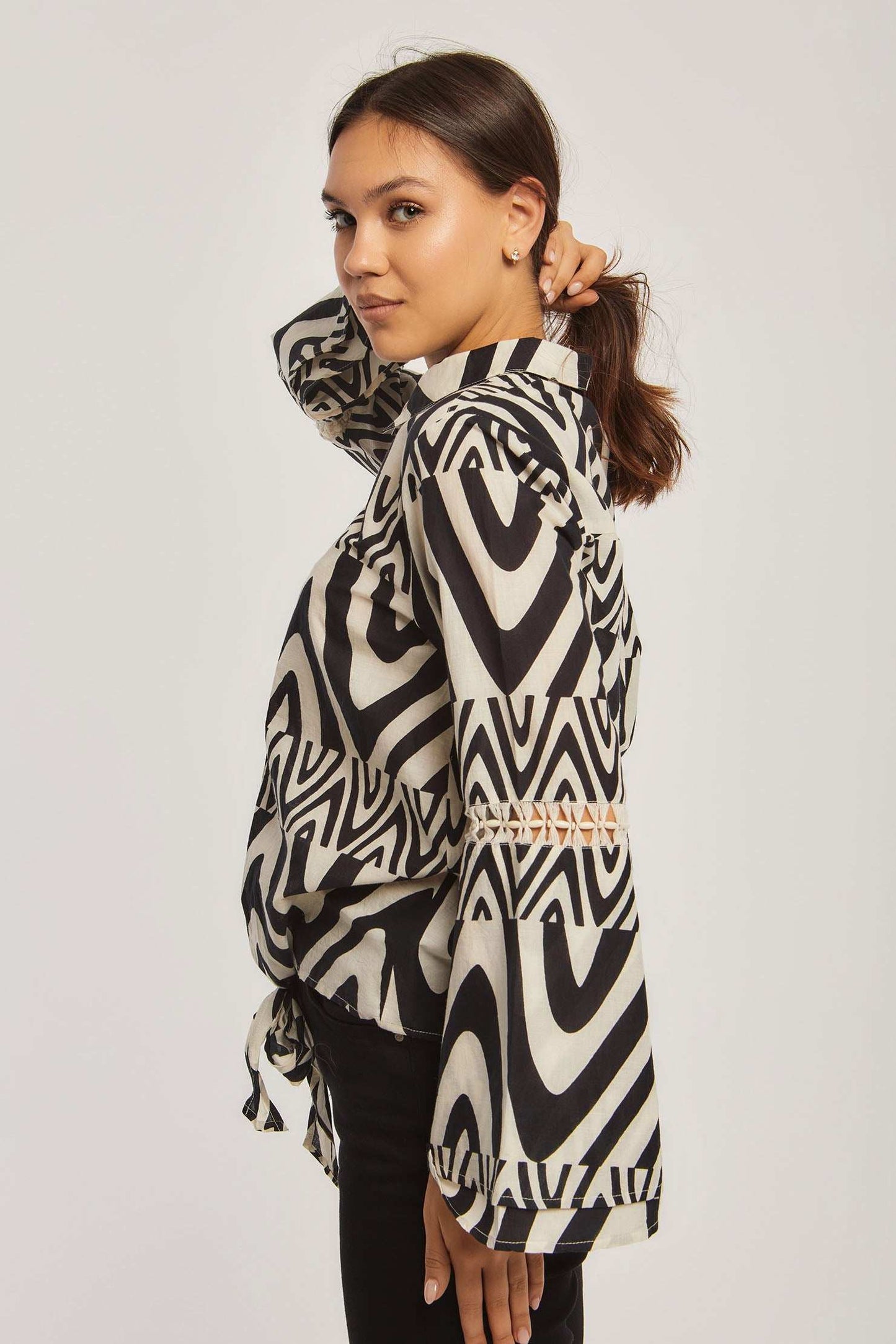 Women Regular Fit Blouse - Black