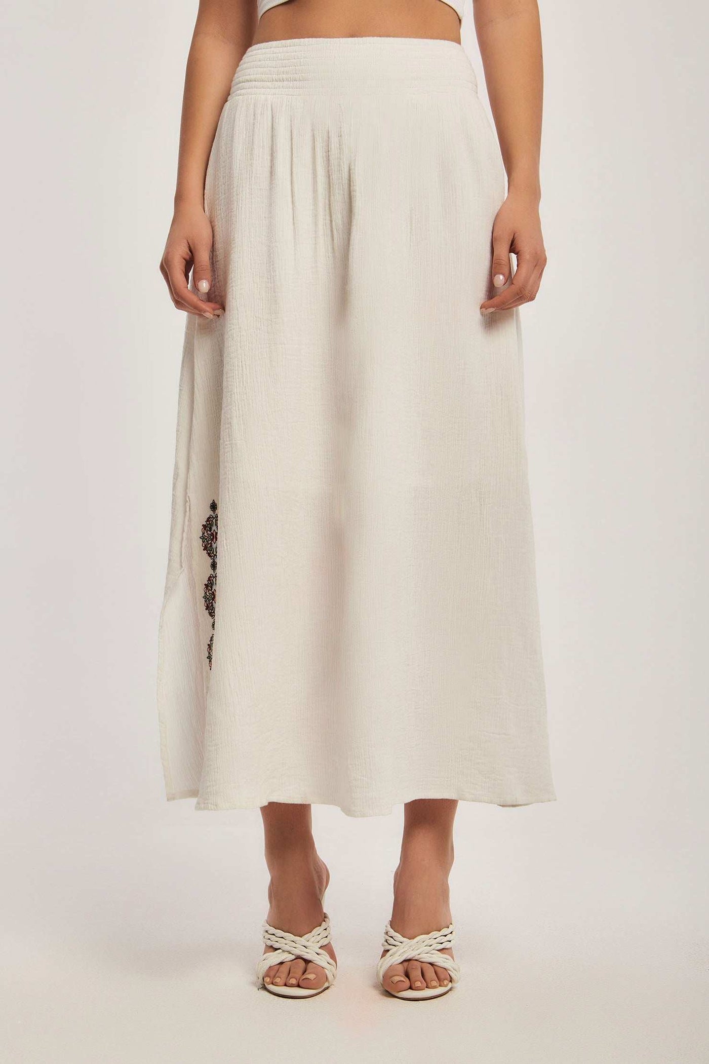 Women Regular Fit Skirt - Off White