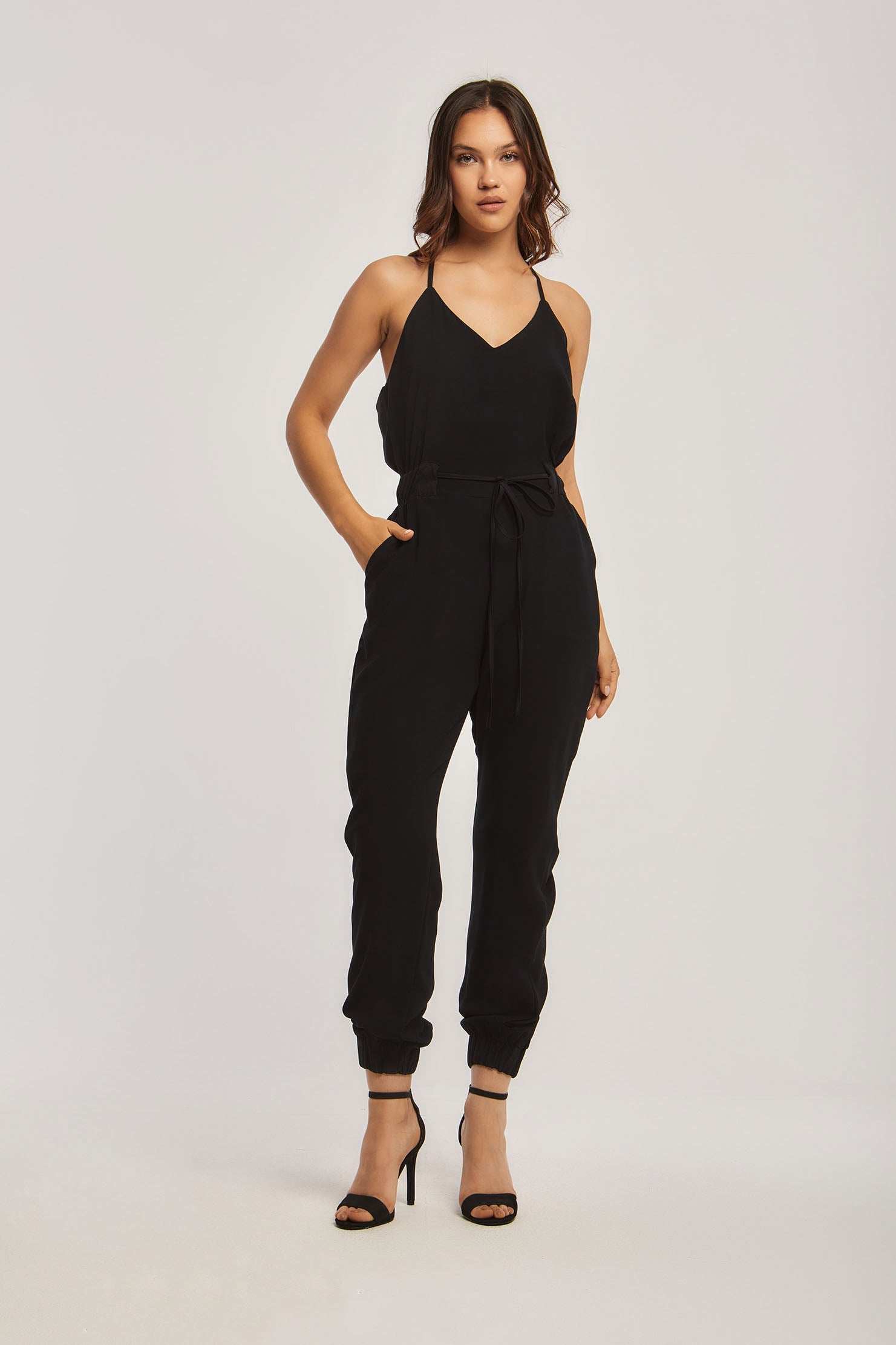 Women Regular Fit Jumpsuit - Black