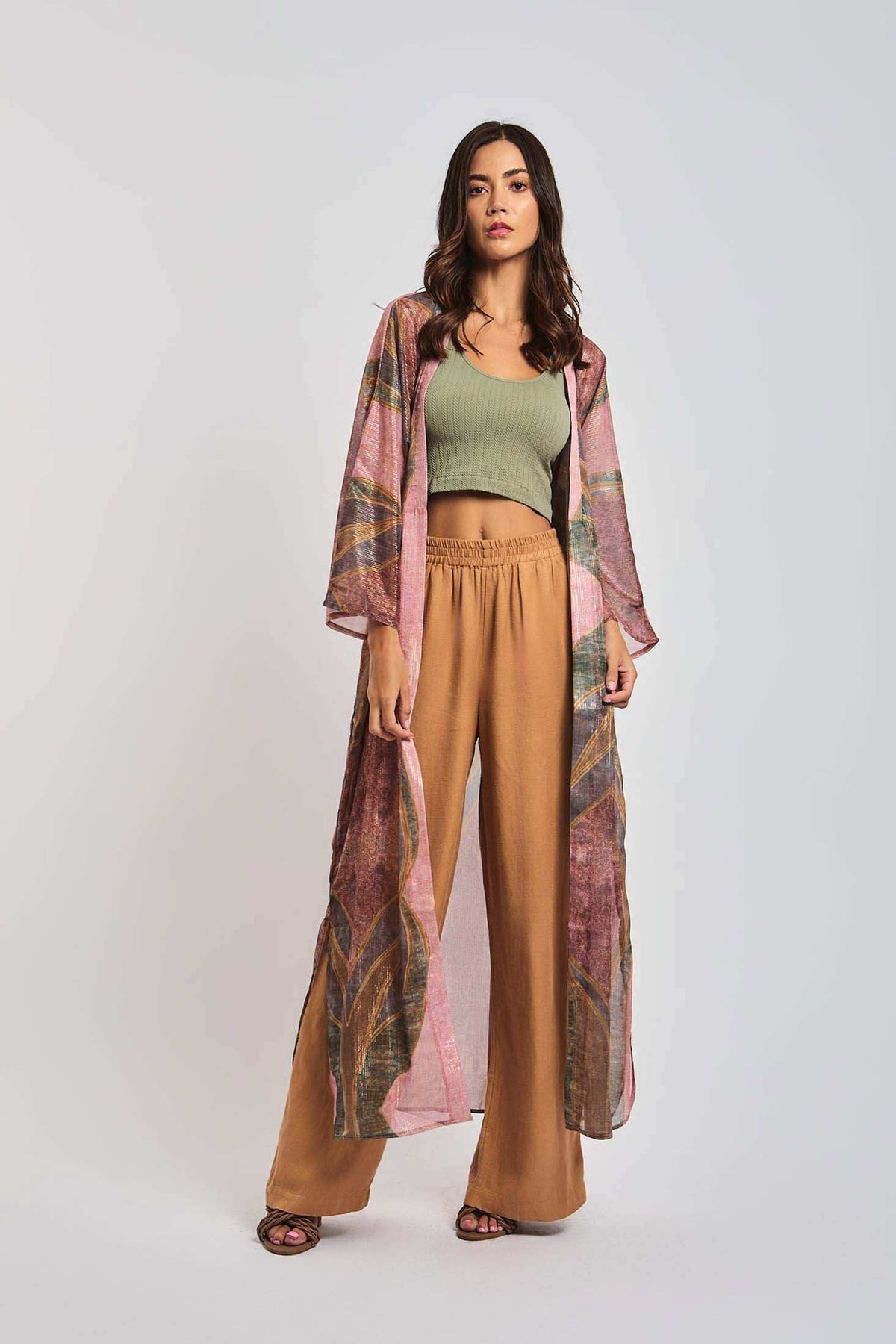 Women Regular Fit Kimono - Multicolorcolor