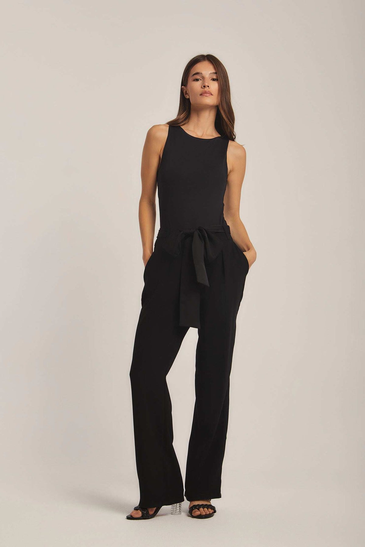 Women Regular Fit Pant - Black