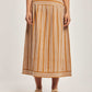 Women Regular Fit Skirt - Printed Brown