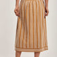 Women Regular Fit Skirt - Printed Brown