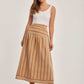 Women Regular Fit Skirt - Printed Brown