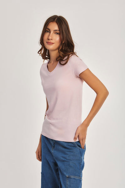 Women Regular Fit T-Shirt - Pink