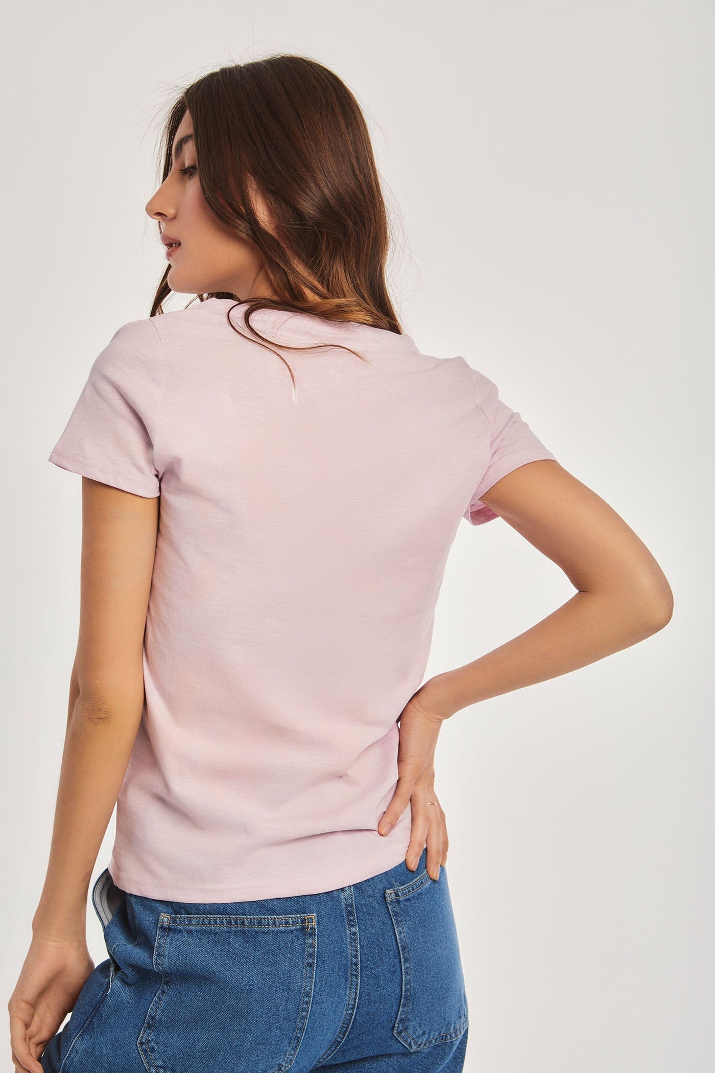 Women Regular Fit T-Shirt - Pink