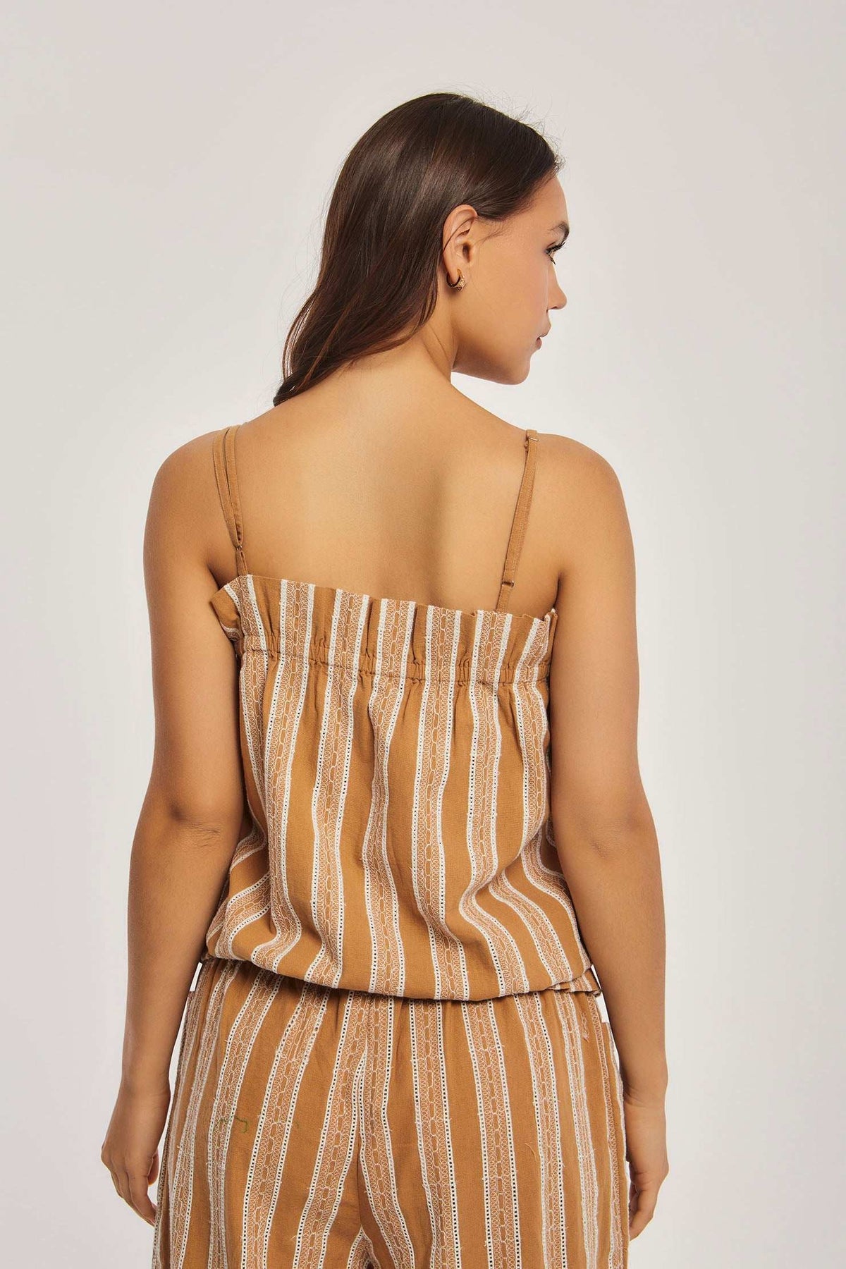 Women Regular Fit Top - Brown