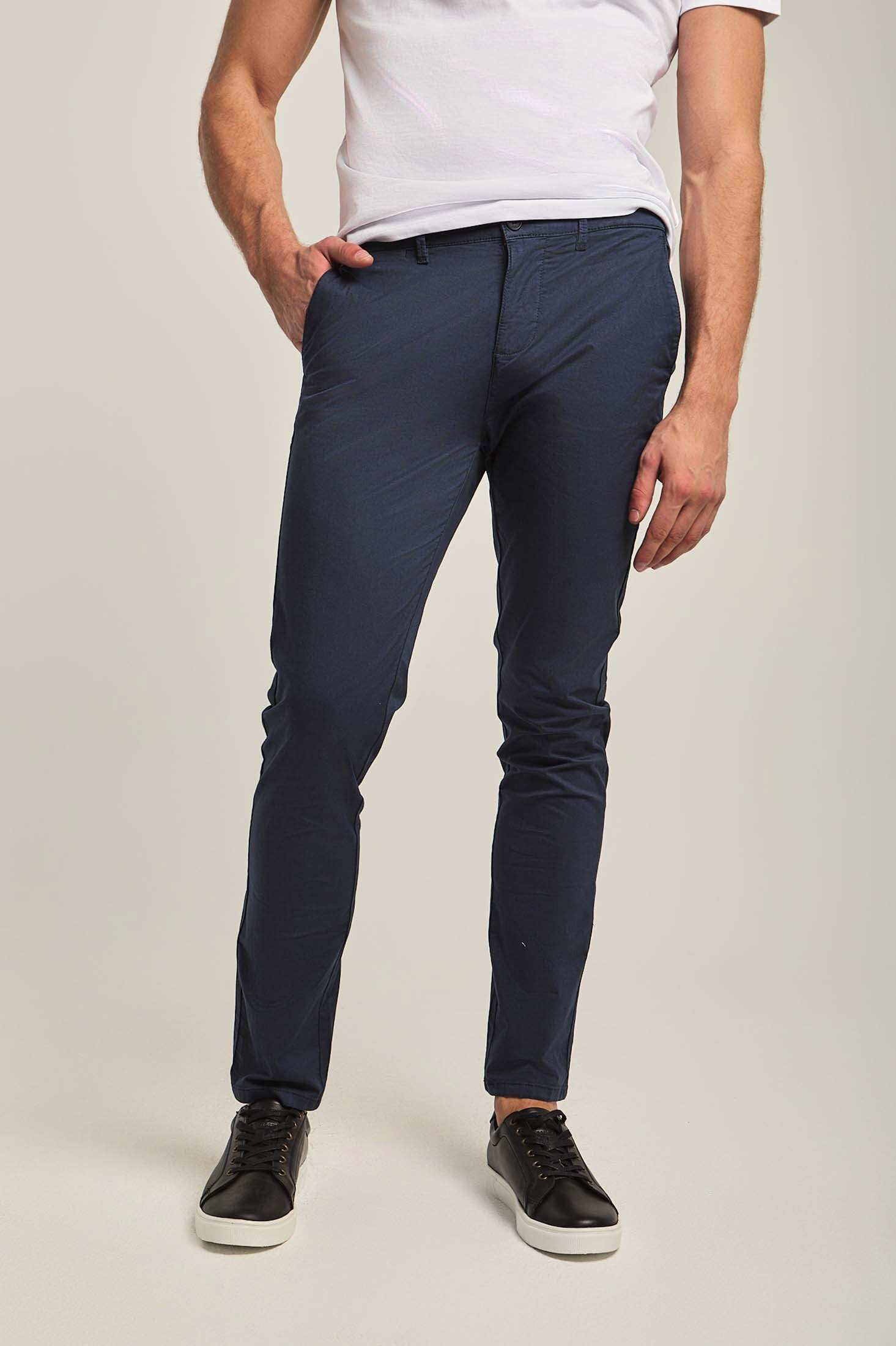 Men Slim Fit Pant - Mood Blue