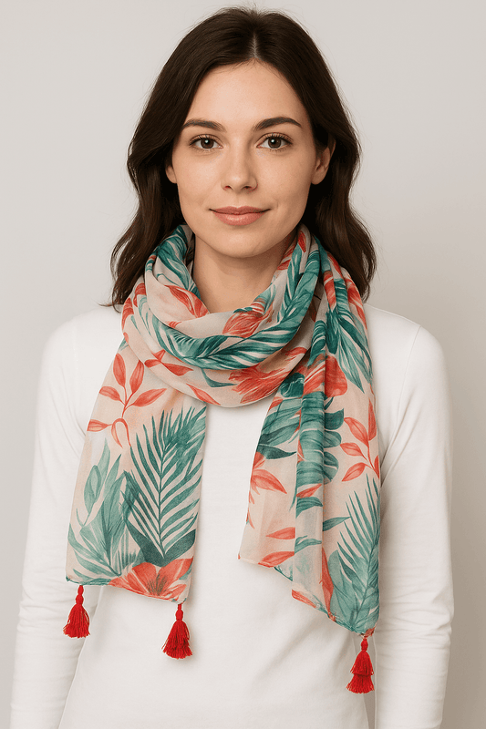 وشاح نسائي (85×180 سم) متعدد الألوان