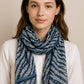 Animal Pattern Scarf with Metallic Accents