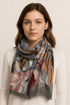Floral Abstract Scarf in Natural Tones