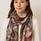 Floral Abstract Scarf in Natural Tones