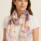 Watercolor Floral Patterned Scarf