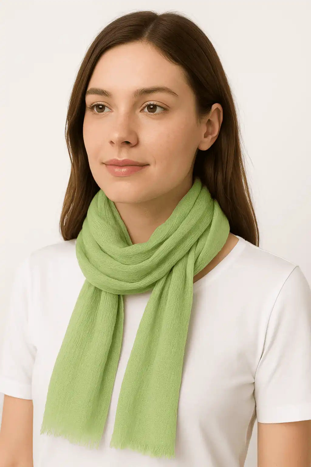 Textured Fresh Tone Long Scarf