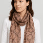 Snakeskin Pattern Scarf in Dusty Shades