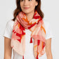 Tassel Edge Floral Pattern Scarf
