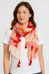Tassel Edge Floral Pattern Scarf