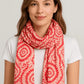 Patterned Casual Scarf with Bold Accents