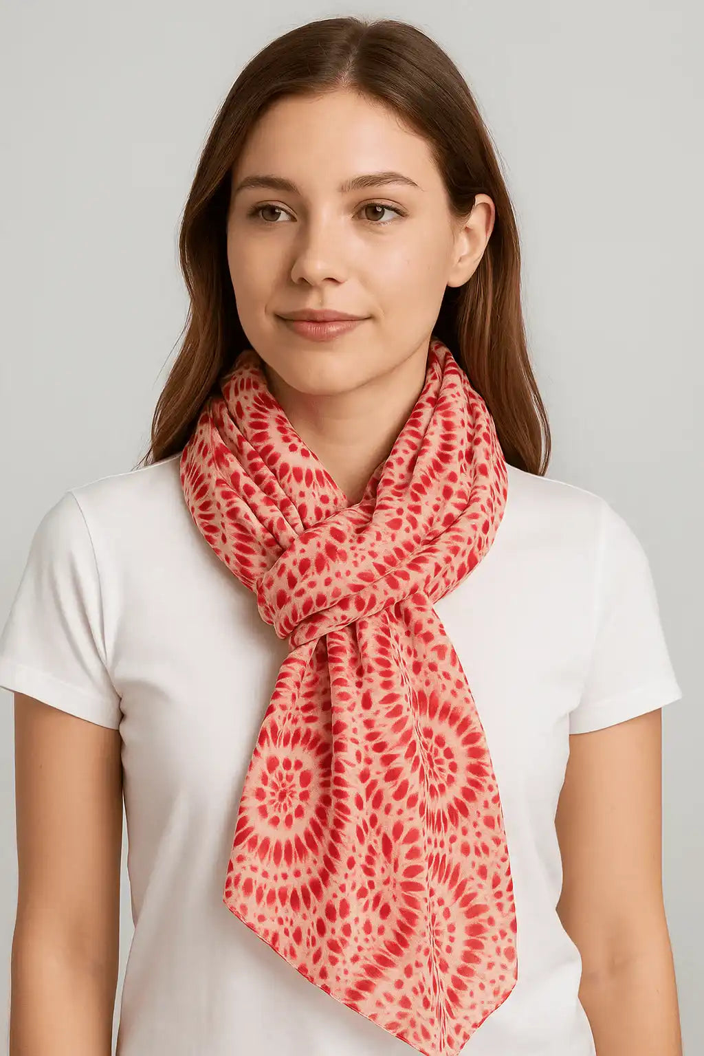 Patterned Casual Scarf with Bold Accents