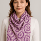 Elegant Spiral Pattern Scarf with Subtle Tones