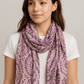 Elegant Spiral Pattern Scarf with Subtle Tones