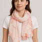 Pastel Abstract Tassel Accent Scarf
