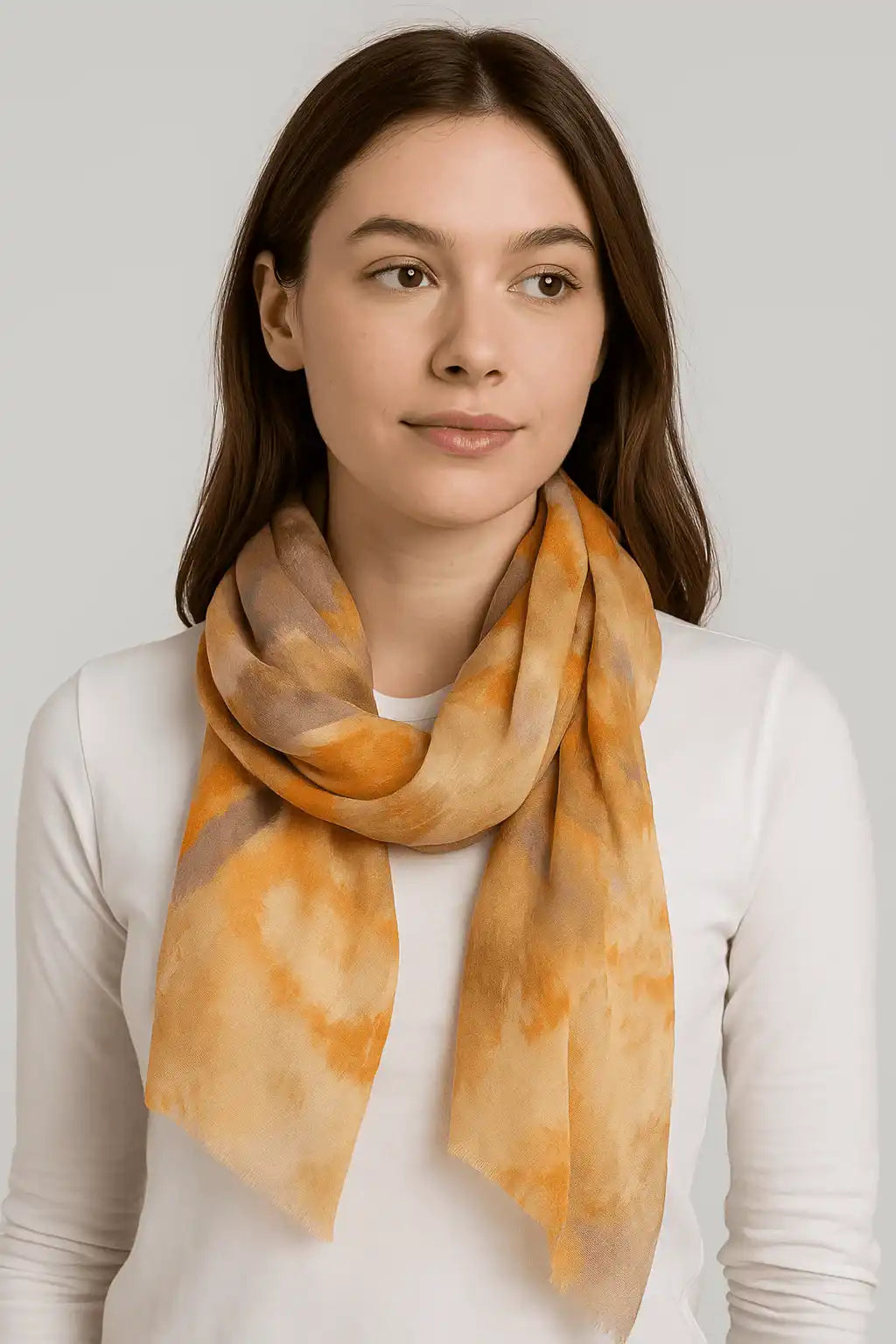Abstract Warm Tone Pattern Scarf