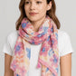 Floral Multicolor Tassel Detail Scarf