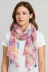 Floral Multicolor Tassel Detail Scarf