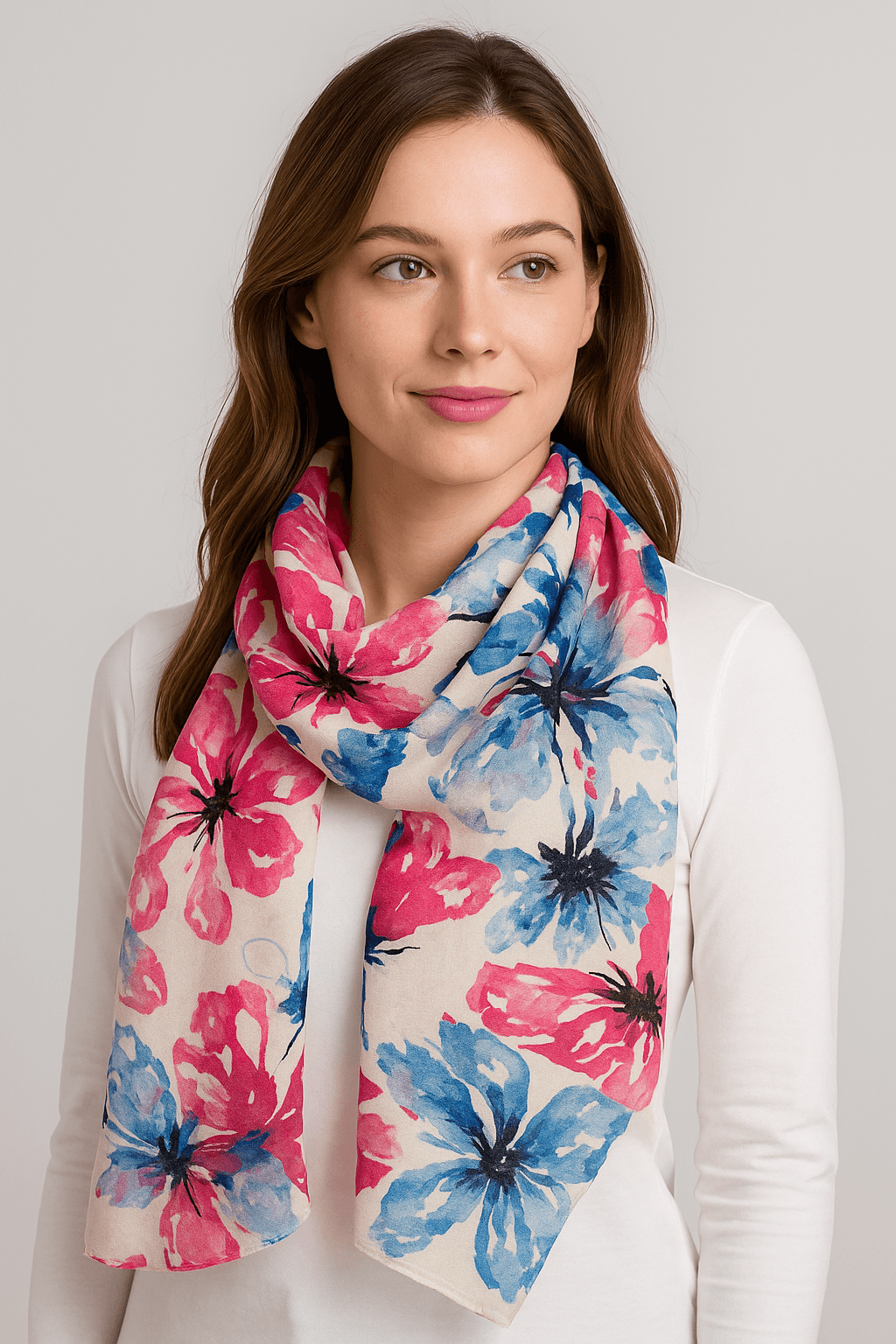Butterfly Print Soft Scarf